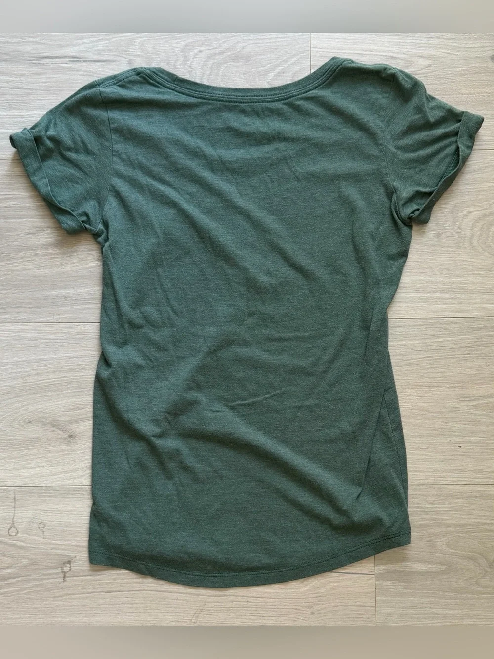 Nike Dark Green Tee with Neon Green Graphic